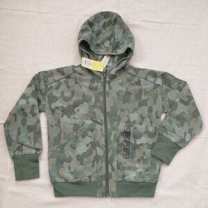 All in Motion Fleece Full Zip Hooded Sweatshirt Green Camo Medium (8)